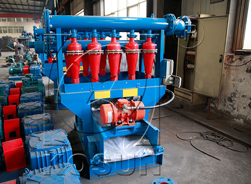 mud desilter cleaner in solids control system